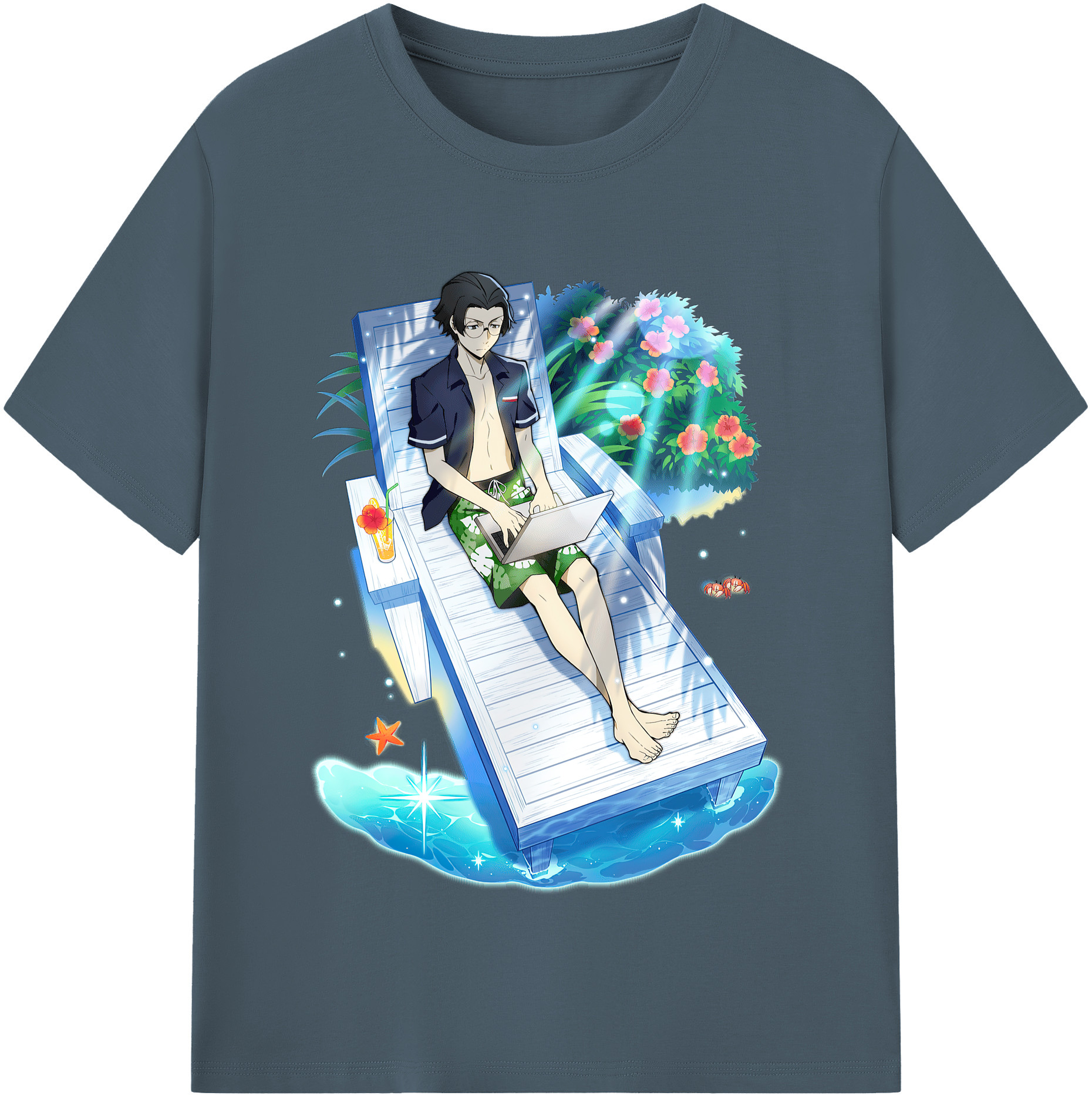 （画像用） 文豪ストレイドッグス Bungo Stray Dogs 綿100％半袖Tシャツ（フロントプリント）
